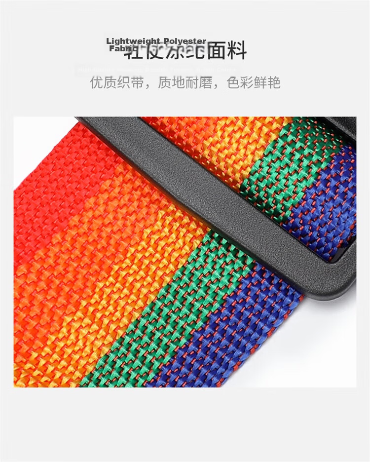 GOLF Rainbow Luggage Strap with TSA Lock for Suitcase Packing and Travel Security 6