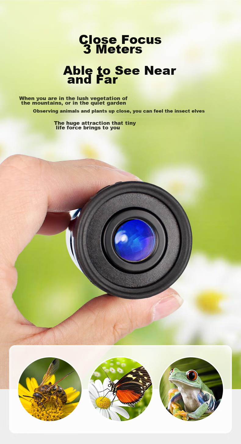 KENKO Japanese Kenko 10-30x21 Monocular Zoom Telescope, High Magnification, High Definition, Professional Concert Binoculars for Smartphones 11