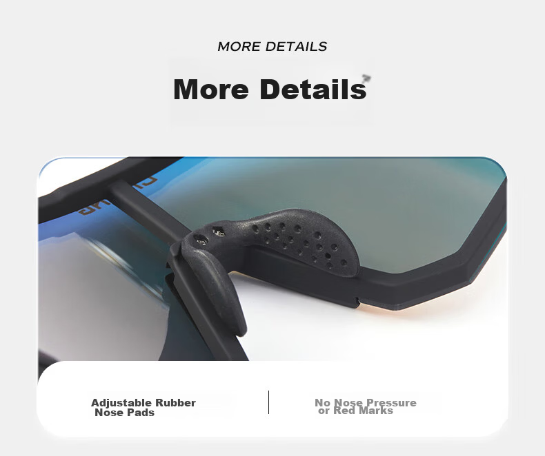 Li-Ning Cycling Glasses, Day And Night Use, for Men And Women, with Prescription Lenses, Suitable for Road Bikes, Windproof, Sandproof, Anti-Glare, Cycling Sunglasses 8