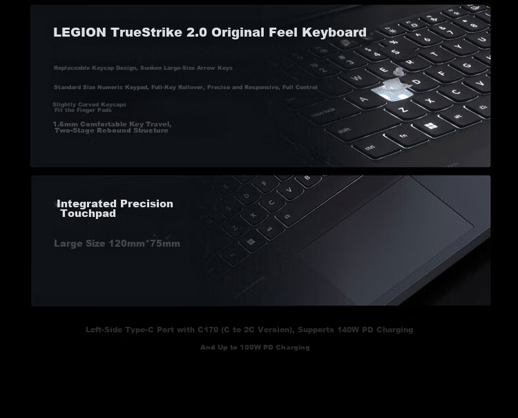Lenovo Legion Y7000P 2026 Gaming Laptop (Core Ultra 7 251HX, 16GB RAM, 1TB SSD, RTX 5060, 2.5K 240Hz) Black 15