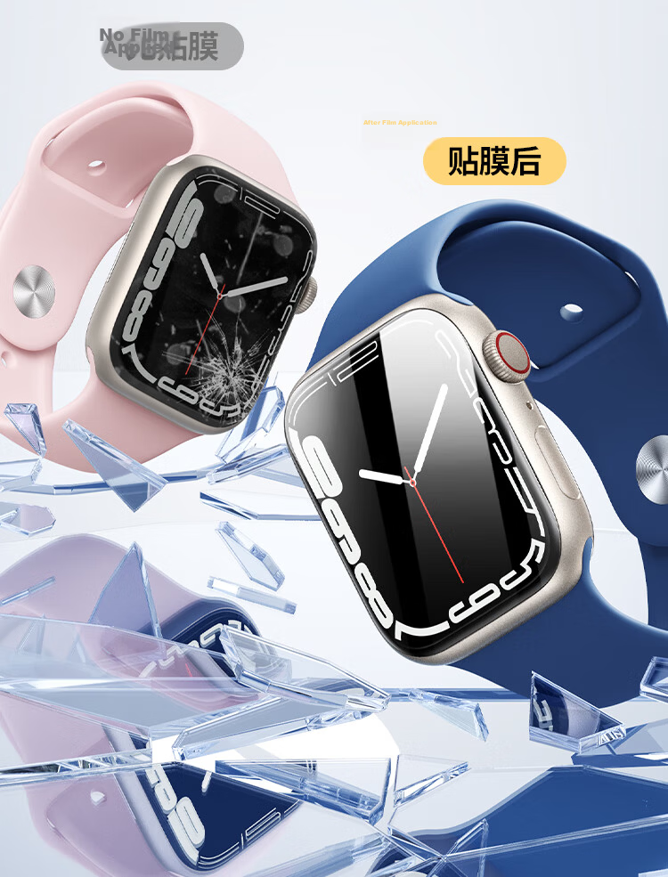 Ugreen New S11 Premium Microcrystalline Film Screen Protector for Apple Watch S11/10 42mm Dust-Free Scratch-Resistant Durable Protective Film 14
