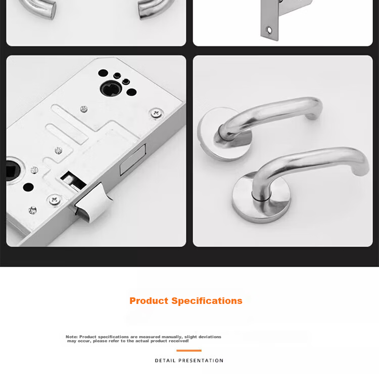 Dipu Fireproof Door Lock Stainless Steel Safety Passage Lock Fire Door Corridor Lock Premium Copper Core Fire Door Lock 10