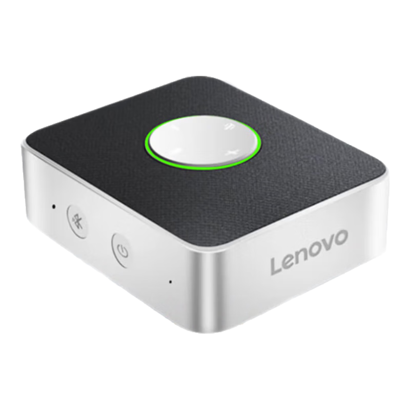 Lenovo ThinkPlus Video Conference Omnidirectional Microphone Driver-Free USB Bluetooth Desktop Speaker Suitable for Rooms up to 20sqm 3m Pickup MCP01