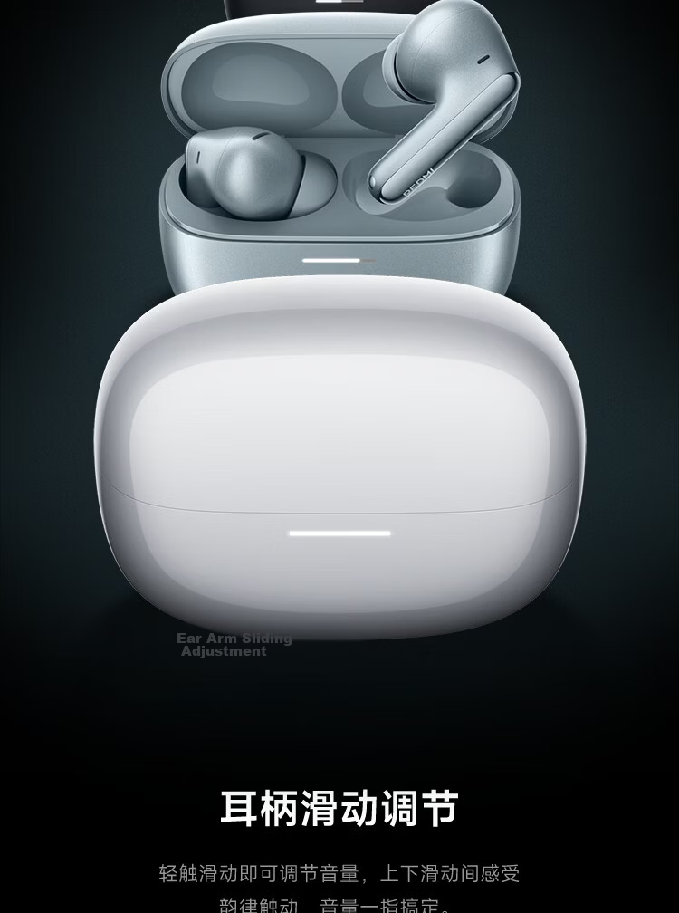 MI REDMI Buds 8 Pro True Wireless Bluetooth Noise Cancelling In-Ear Earphones for Android and Apple Phones Ice Glaze White 18