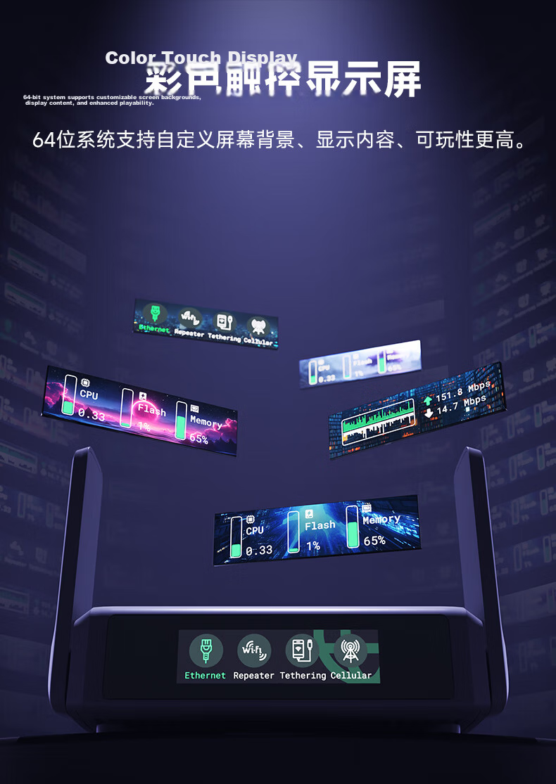 GL·INET Router BE3600 WiFi7 Home Wireless Gigabit Soft Router Qualcomm Quad-Core Processor Dual 2.5G Ports PD Power Supply Network NAS with USB 3.0 5
