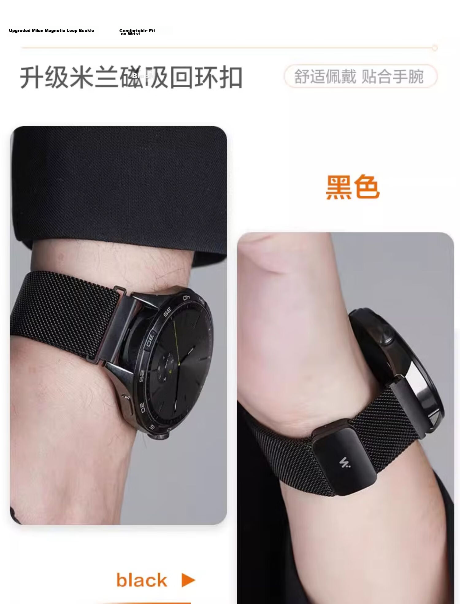 Watchbond Compatible with Huawei Watch GT7 Strap, Suitable for Watch6pro/GT6/5/4/3/Watch5/GT6Pro, Milanese Magnetic Metal Sports Style 46mm Strap 24