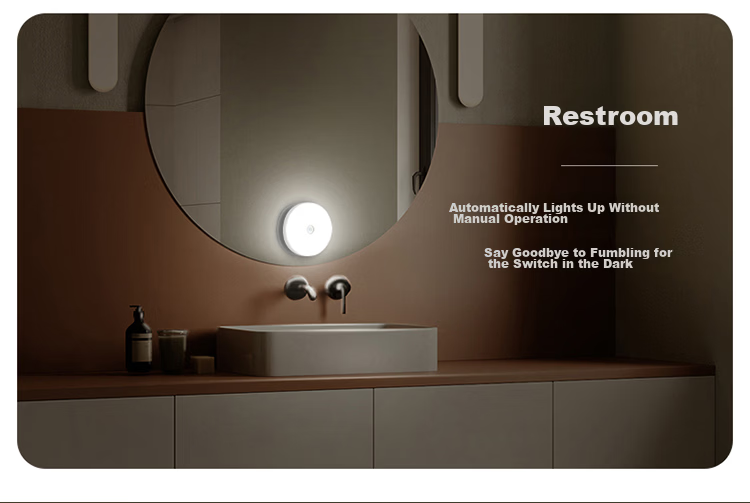 Datouren Motion Sensor Light, Human Presence On/Off Nightstand Lamp, Hallway Entrance Cabinet Light, Rechargeable Motion-Activated Small Night Light 4