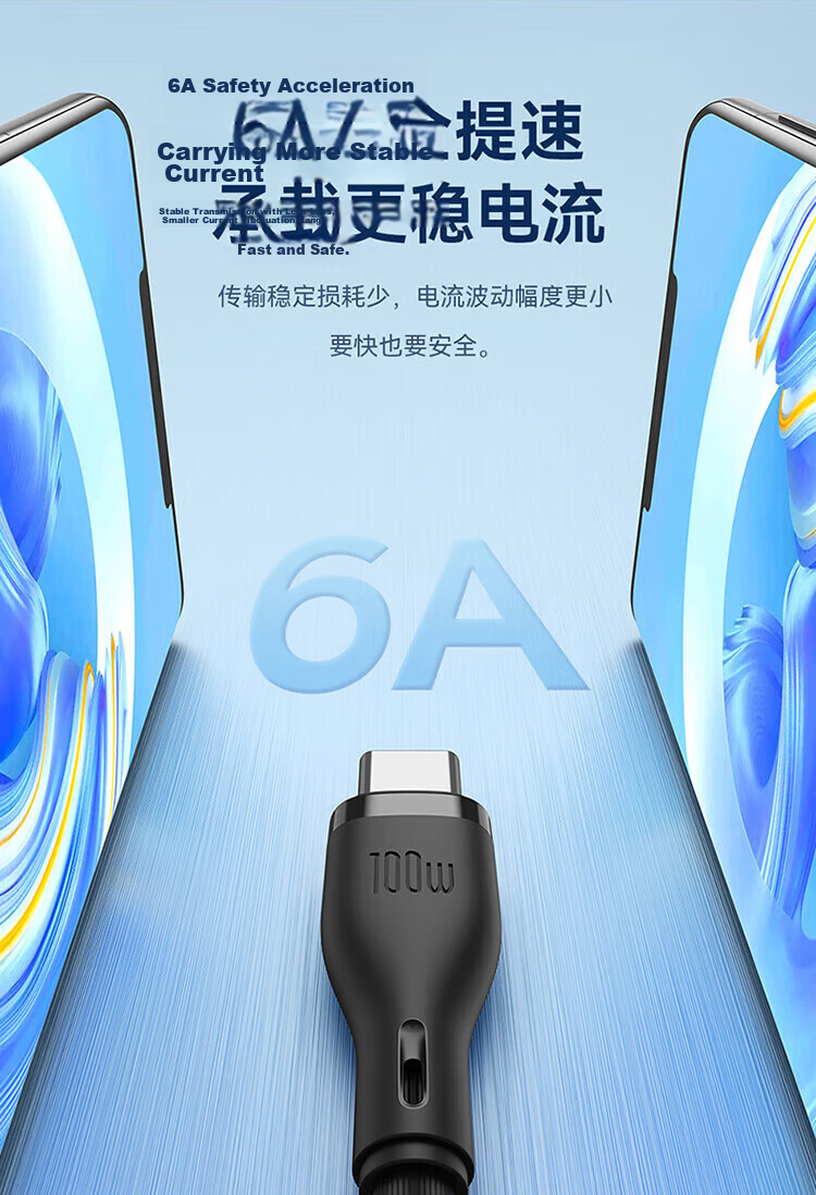 Baseus Three-In Charging Cable, Fast Charge 100W/88W, One Cable with Three Ends, Compatible with Apple Type-C, Android, IPhone 15/16/17, Huawei Mate 70, Xiaomi Phones, Car Charger, Black 9