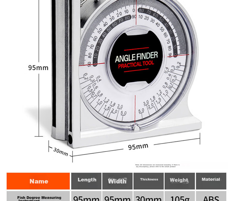 Mitz Slope Meter Multi-Function Angle Measuring Instrument High Precision Small Level Slope Gauge Economy Model with Magnet 4