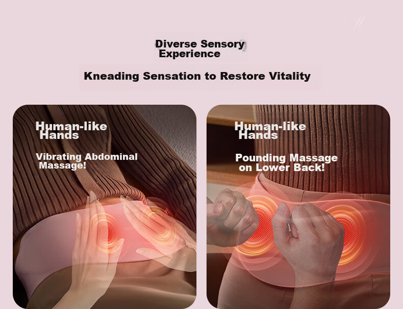 PHILIPS Teacher's Day Gift Warm Palace Massage Waist Belt Slim Menstrual Pain Relief Abdominal Warmer 3213B Purple for Girlfriend and Best Friend 11
