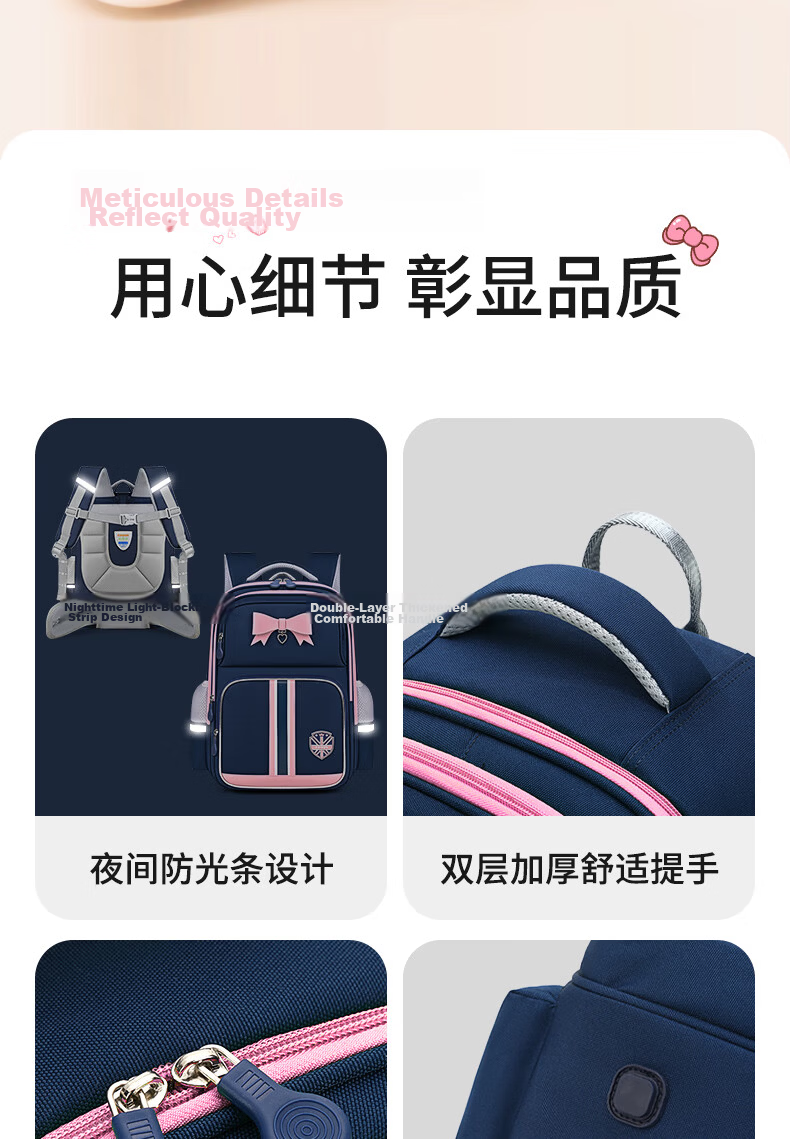 Edison Primary School Backpack for Grades 1-3 Spine Protection, Weight Reduction, Large Capacity, Anti-Drop Children's Backpack 2329-1s 15