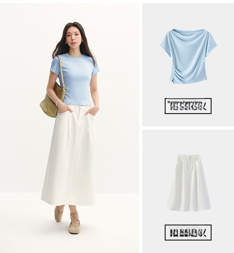 Semir Cooling Short Sleeve T-Shirt Women Summer Slim Fit Regular Shoulder Crew Neck Top 2026 Pullover 109326100004 18