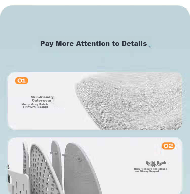 Leband Ergonomic Lumbar Cushion Backrest Waist Support Long Sitting Office Back Pillow Classic Memory Foam Model 23