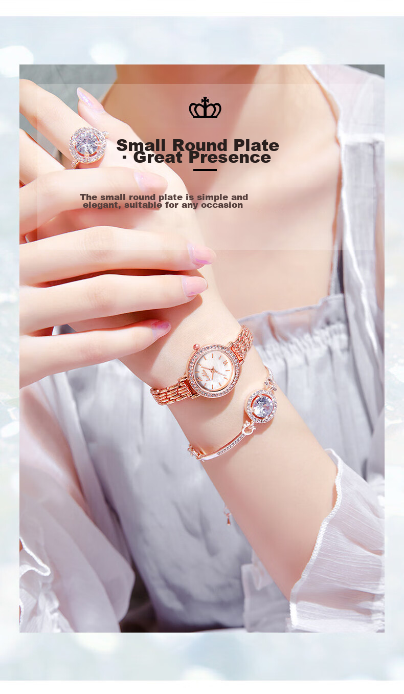 40,000 Kilometers Women's Watch Fashionable Compact Trendy Student Quartz Waterproof Ladies Watch New Year Gift Back to School 11