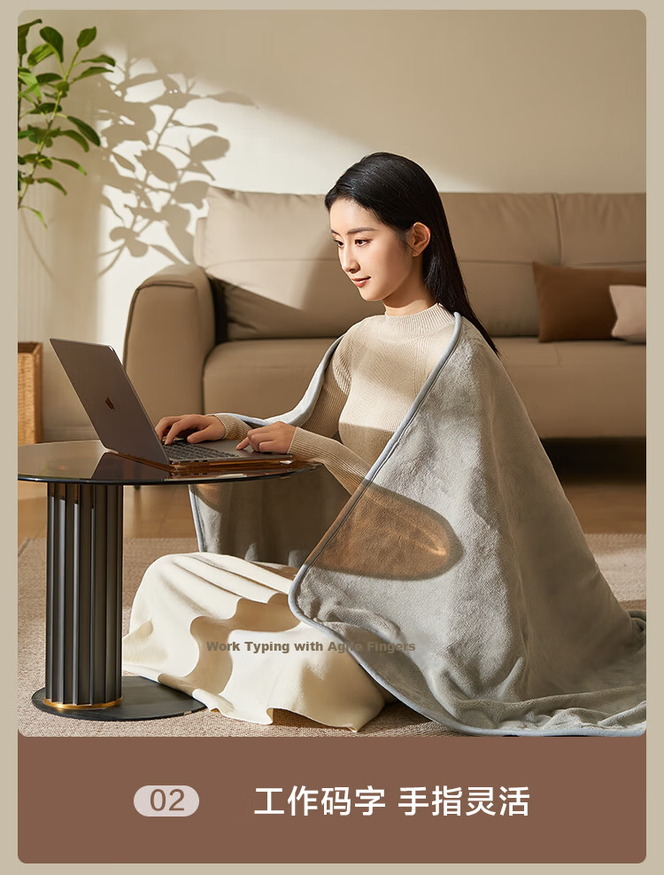 JD Original TOP Star Certified Heating Pad, Home And Office Warm Blanket Electric Heating Mat Pad with 3C Certification - 30x60cm 15