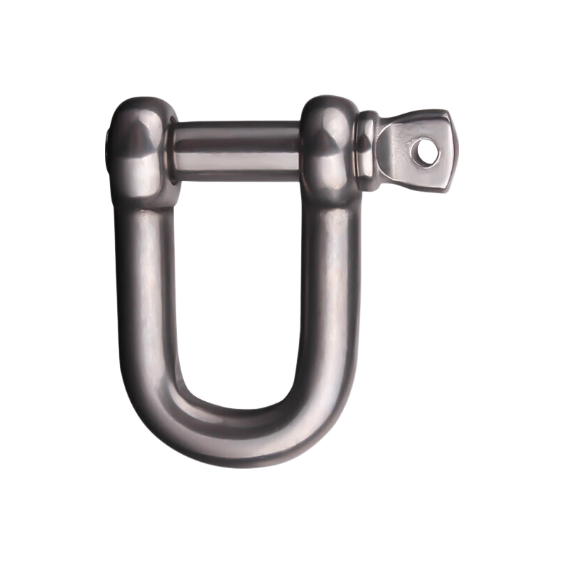 Locroyon 979 U-Shaped Quick Connect Ring Standard Straight Lifting Shackle U-Shaped Buckle Trailer Climbing D-Shaped Shackle 304 Stainless Steel M6