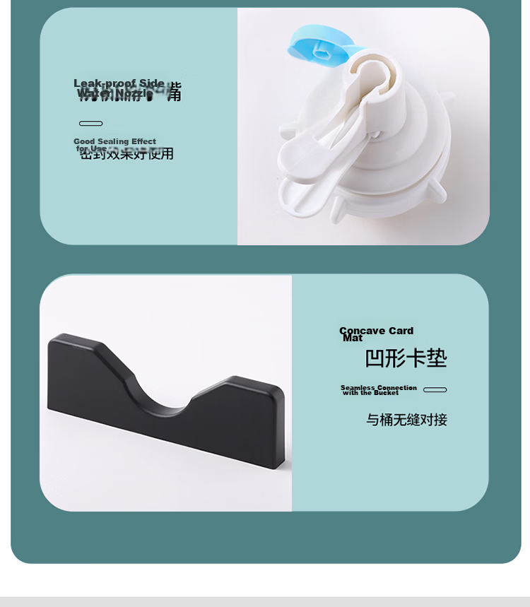 Baijie Barrel Water Dispenser Stand for Large Barrel Mineral Water Drinking Water Machine Stand Barrel with Water Nozzle Switch Tap Black 12