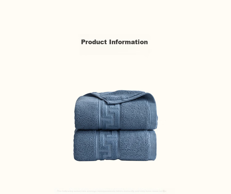 JD Jingzao 480g Thickened Xinjiang Awati Long-Staple Cotton Class A Pure Cotton Large Soft Student Adult Bath Towel Blue 16