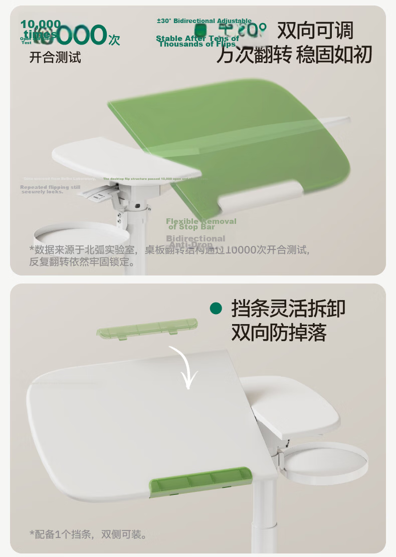Brateck Movable Bedside Table, Adjustable Height Desk, Any Table, Sofa Side Table, End Table, Computer Workstation, Desk, Office Desk 12