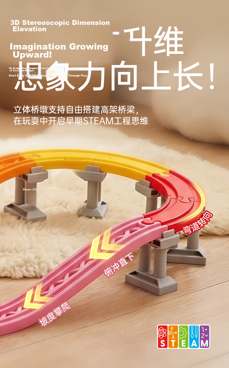 Hape (Germany), Boys And Girls Mini Train Track, Children's Toy Electric Cargo Set, 3 Years+, Baby Gift, E3731 9
