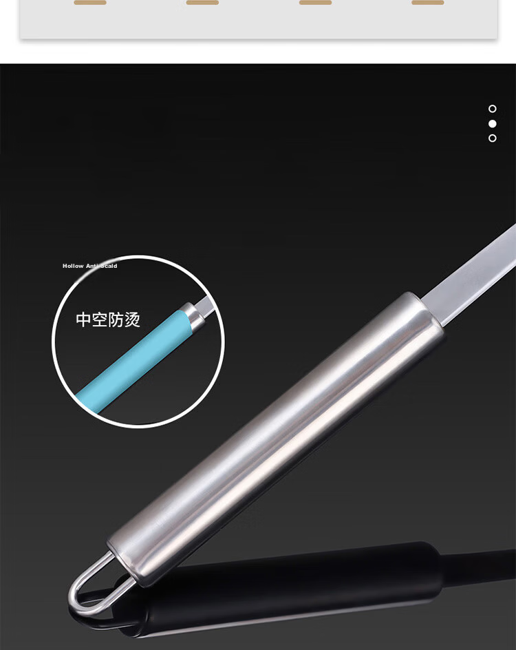 Baijie Stainless Steel Large Skimmer Commercial Chef Strainer Ladle Noodle Dumpling Strainer Household Kitchen Filter Large Spider Strainer 9