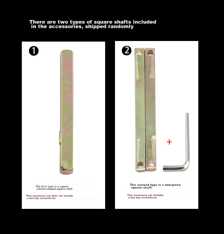 Auburn Handle Lock Split Indoor Bedroom Door Lock Silent Lock Body Copper Core Copper Key Door Lock A-19 Black 15