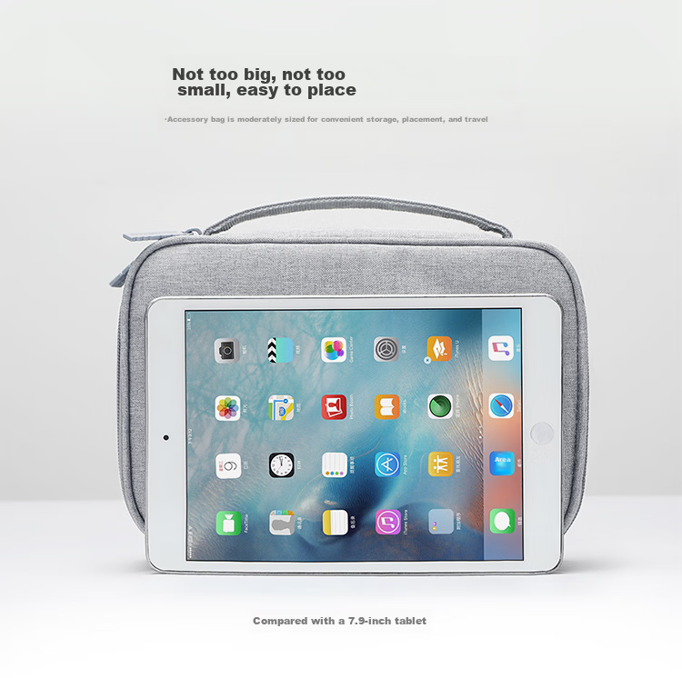 BUBM Cable Storage Bag, Power Box, Multifunctional Charging Cord Organizer, Portable Travel Digital Accessory Storage Pouch 4