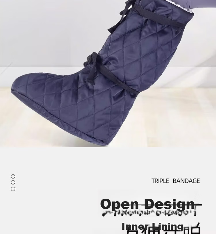 Dipple Foot Plaster Warmer Shoe Cover Winter Ankle Protection Thickened Fleece Cotton Socks 1 Piece 8