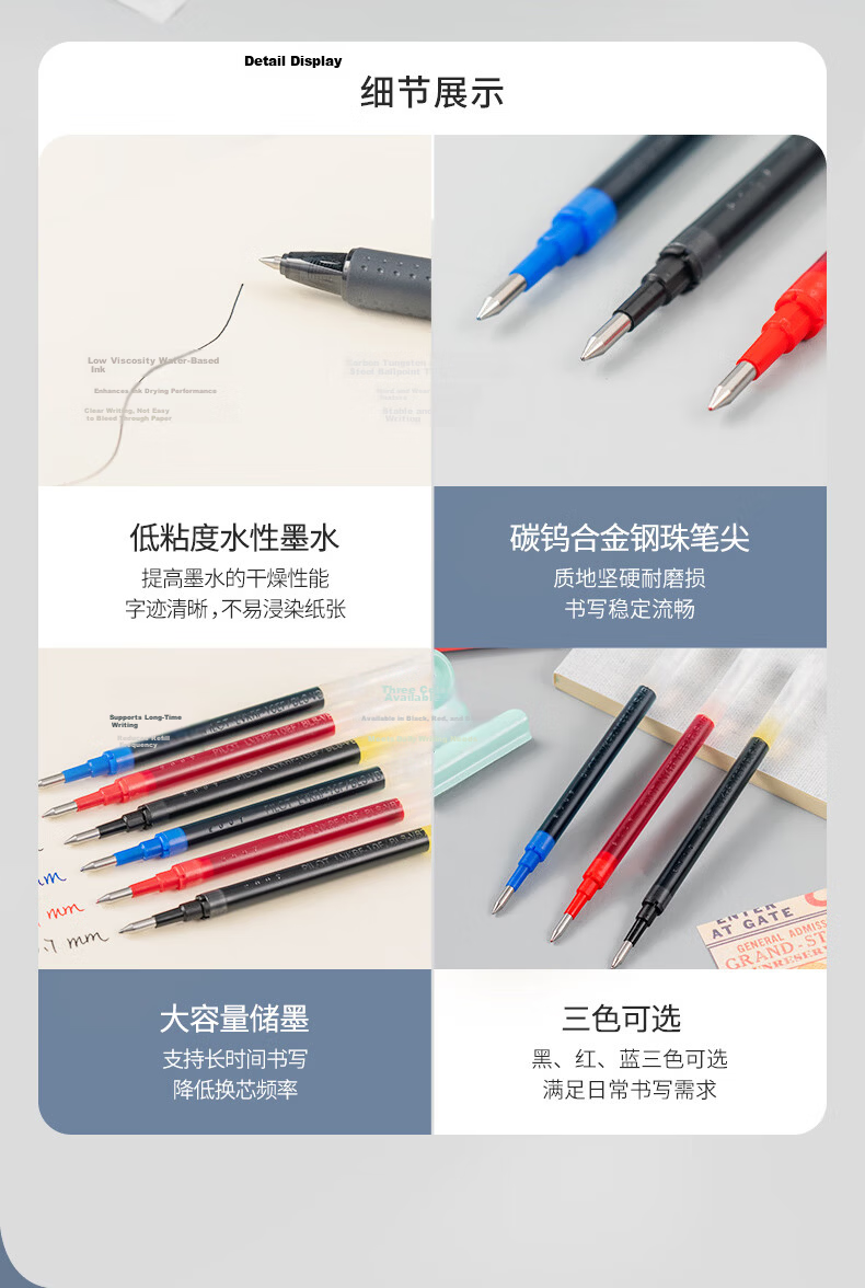 PILOT Vcorn Gel Pen Refill LVKN-15EF, Signature Pen Ink Refill, Original Replacement for Students' Stationery And Office Supplies, LVKRF-10F 0.7mm Blue Single Pe 4