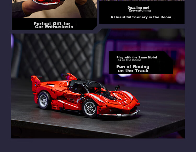 LEGO Building Blocks Mechanical Set 42212 Ferrari FXX K Racing Car Kids Boys Girls Toy Birthday Gift 11