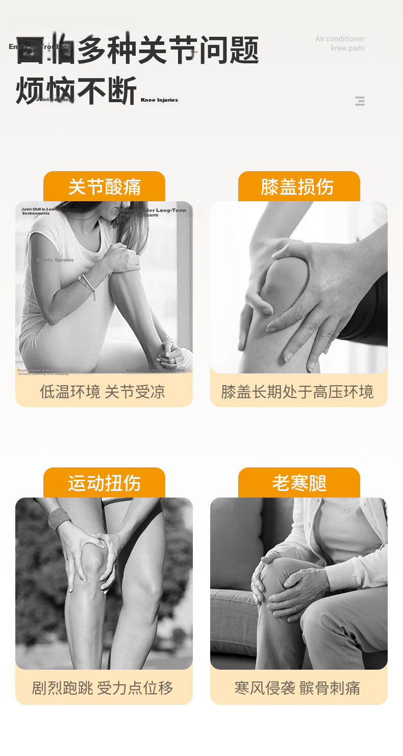 361° Knee Brace Thin Summer Style for Men And Women, Air-Conditioned Room Cold Protection, Warmth, Arthritis, Sports Knee Support Sleeve, Gray XL 3