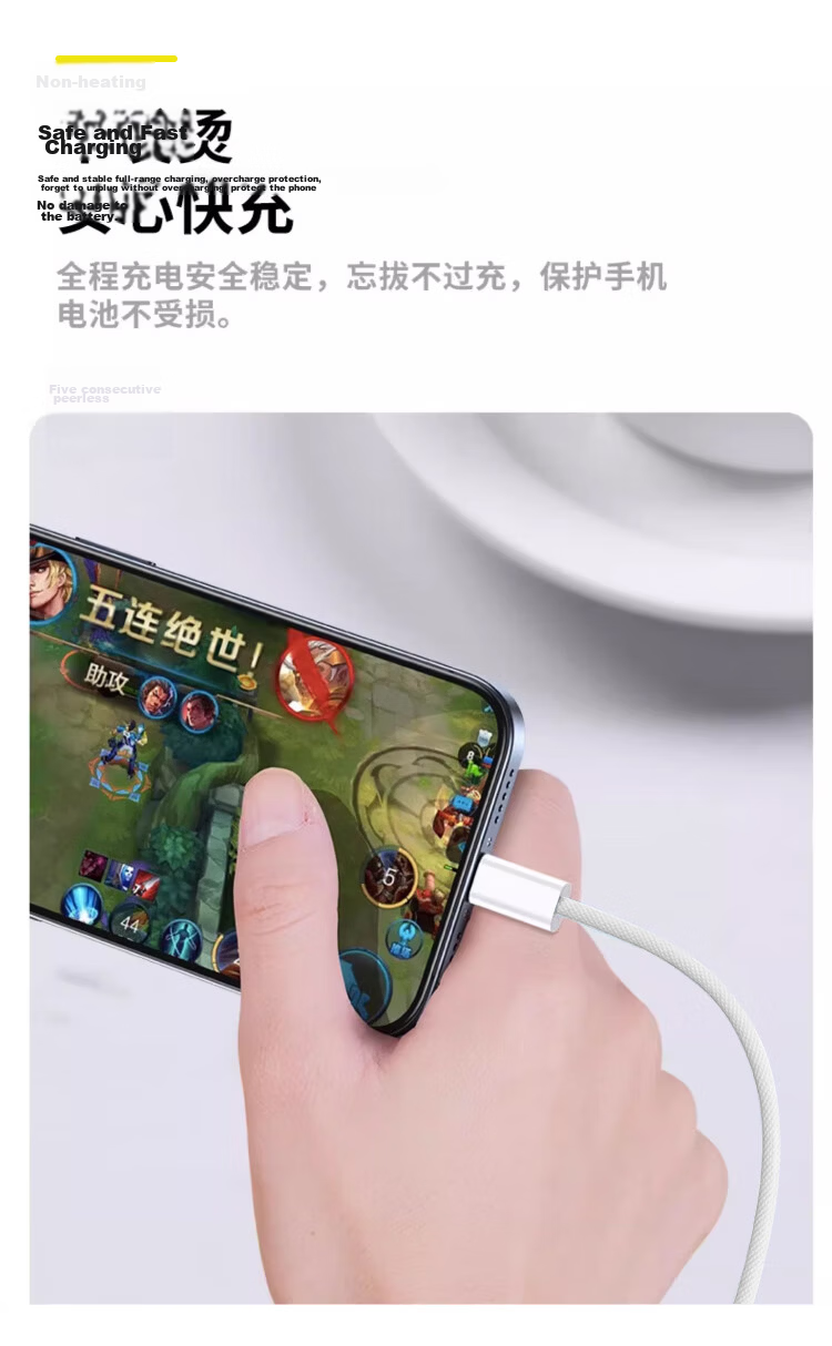 Kewo Apple 15/16/17 Charging Cable Type-C Data Cable Dual USB-C 100W/40W/30W Fast Charger Compatible with iPhone 16 Pro Max/iPad/Huawei 9