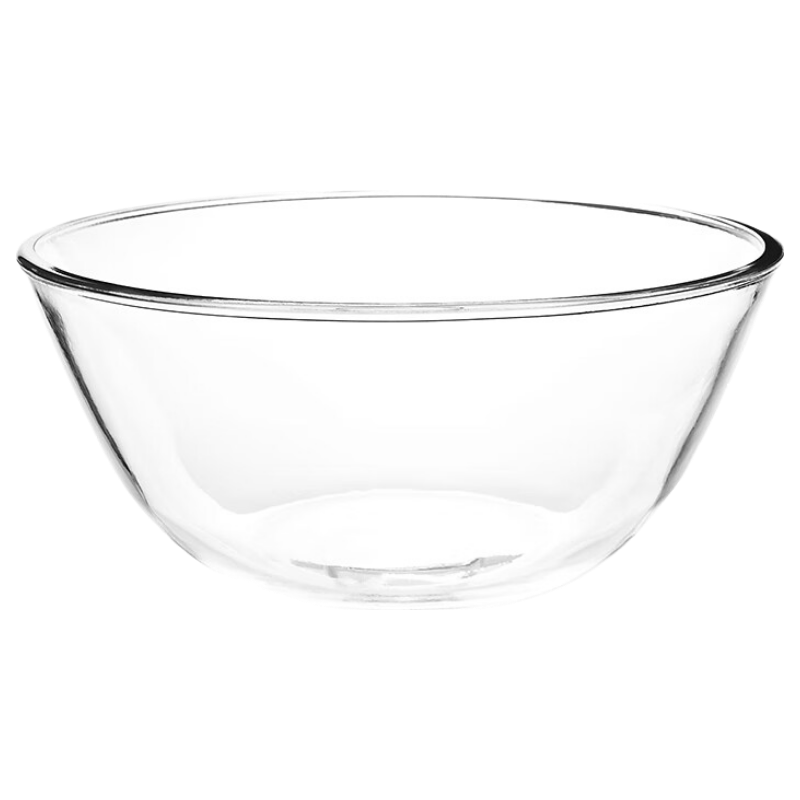 BJ Glass Bowl, Face Basin, Salad Bowl, Fruit Plate, Noodle Bowl, Transparent Soup Bowl, Household Tableware, 4500ml