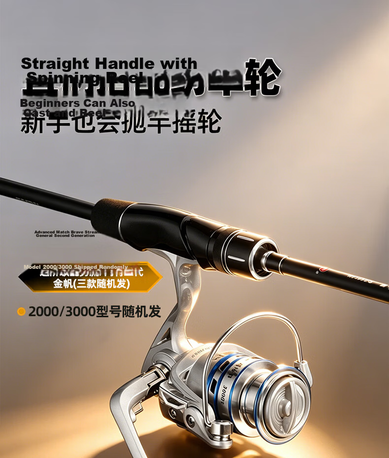 GW Fishing Rod, Versatile Lure Rod, 1.8 Meters, Tianzun Left-Handed Water Drop Reel, Lure Set, Gun Handle, Lure Rod, Fishing Pole, Fishing Tackle 17