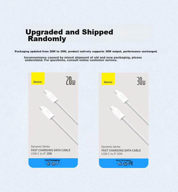 Baseus Apple Data Cable Fast Charging PD30/20W Lightning Braided Cable for iPhone 14/13/12 Pro Max/11/XS Car Phone 2M White 3