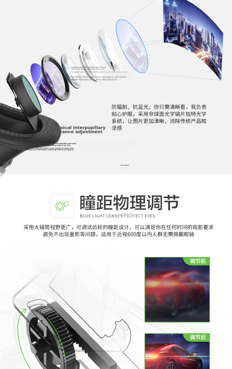 Qianhuan Magic Mirror VR Buzz Lightyear VR Glasses 3D Helmet Virtual Reality Glasses Official Standard Edition In Stock 6