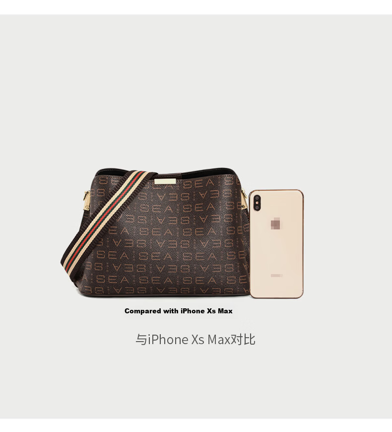 Aiqinghai Handbag, Women's Crossbody Bag, High-End Brand Shoulder Bag, Large Capacity, Light Luxury, Birthday And Mother's Day Gift, Practical Present for Mom 17