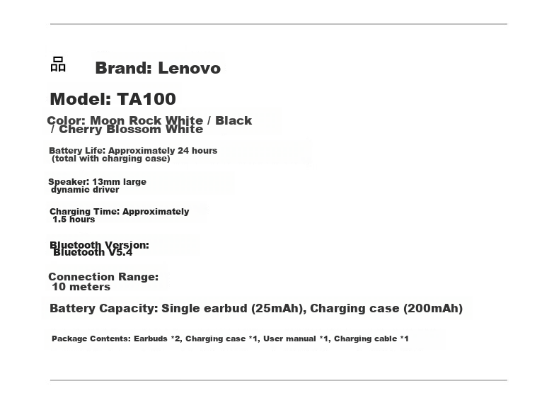 Lenovo [Ultra-Low Latency | E-Sports Grade] Gaming Headset, Bluetooth 5.4 Wireless Earphones, Semi-In Sound Positioning, RGB Lighting Effects, Long Battery Life, High-Definition Audio Quality, TG101 Moon Rock White 14