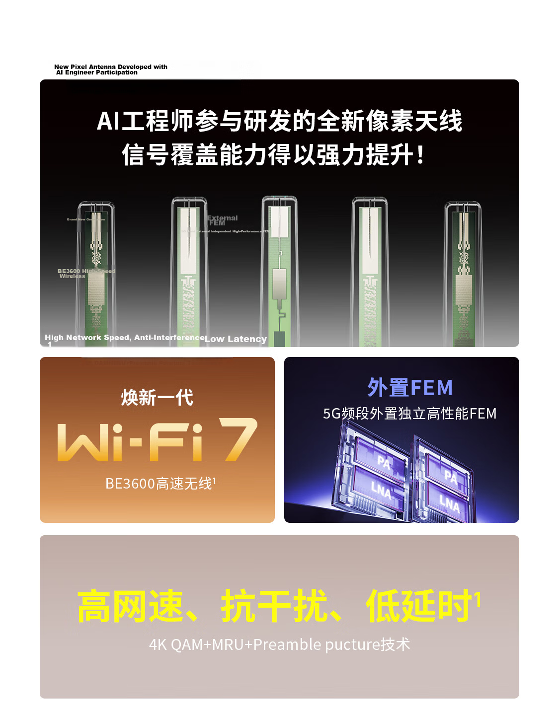 TP-LINK BE6400 5G WiFi7 Gigabit Dual-Band Home Router 2.4G WiFi6 Wireless 2.5G Port Game Acceleration 7DR6450 2