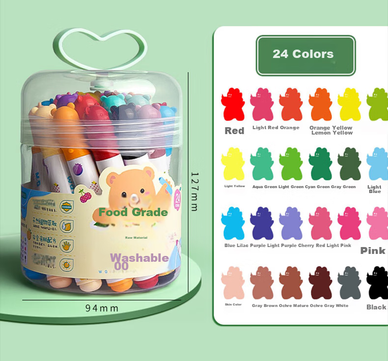 M&G Stationery 36-Color Food-Grade Children's Watercolor Pens with Anti-Shrink Cone Tip for Drawing Toddler Doodle Safe Back-to-School Gift ACP901Z7 11