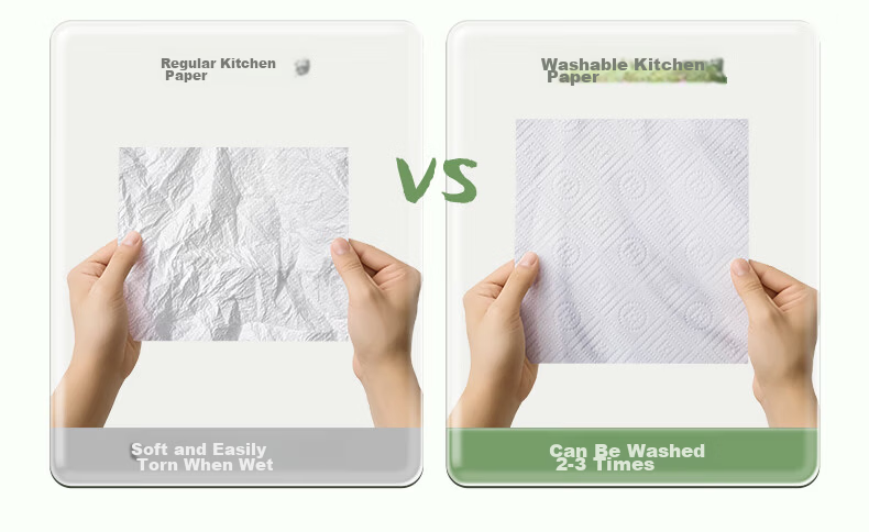 Heartprint Kitchen Paper Hanging Tissue 120 Sheets*1 Pack Oil-Absorbing, Water-Locking, Food-Grade Thickened Kitchen Paper 5