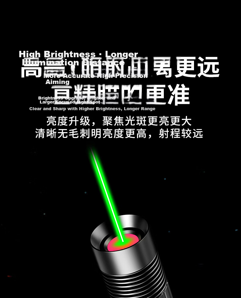 Whist H11 High-Power Bright Green Laser Pointer with Long Battery Life, Constant-On Green Laser Light, Desert Star Pointer, Rechargeable Long-Range Stargazing Pen, Infrared 11