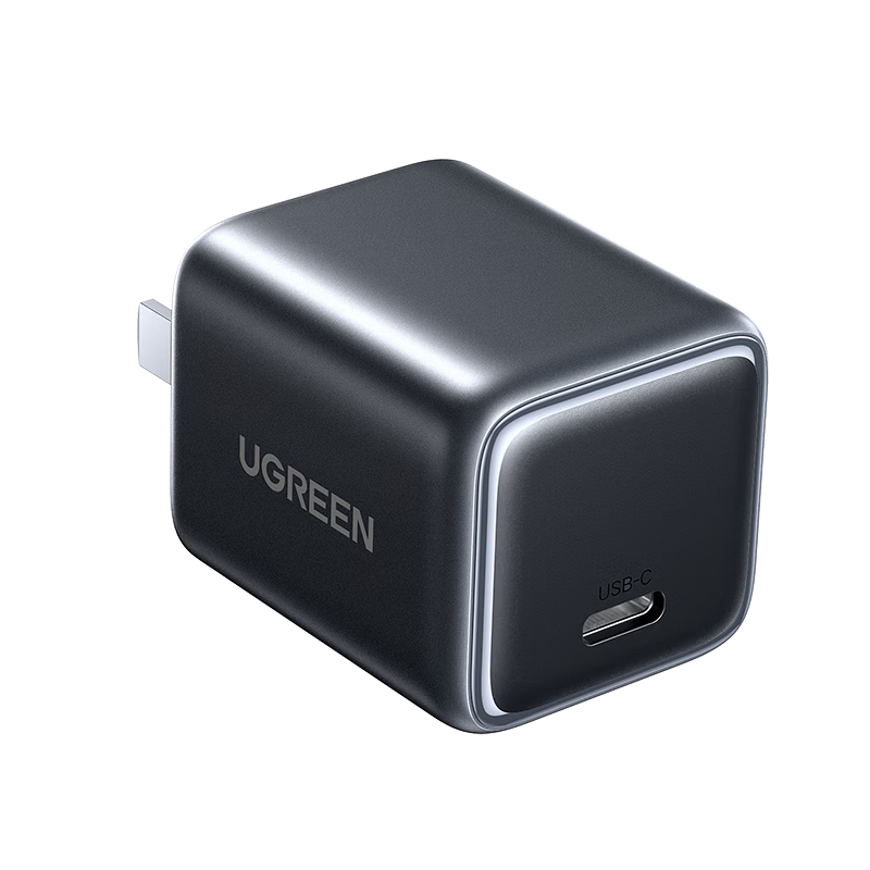 UGREEN 20W Dual-Port GaN Charger Multi-Port Fast Charging Adapter Compatible with Apple iPhone 17/16/15/Pro Max/Air Huawei Xiaomi USB/Type-C Plug