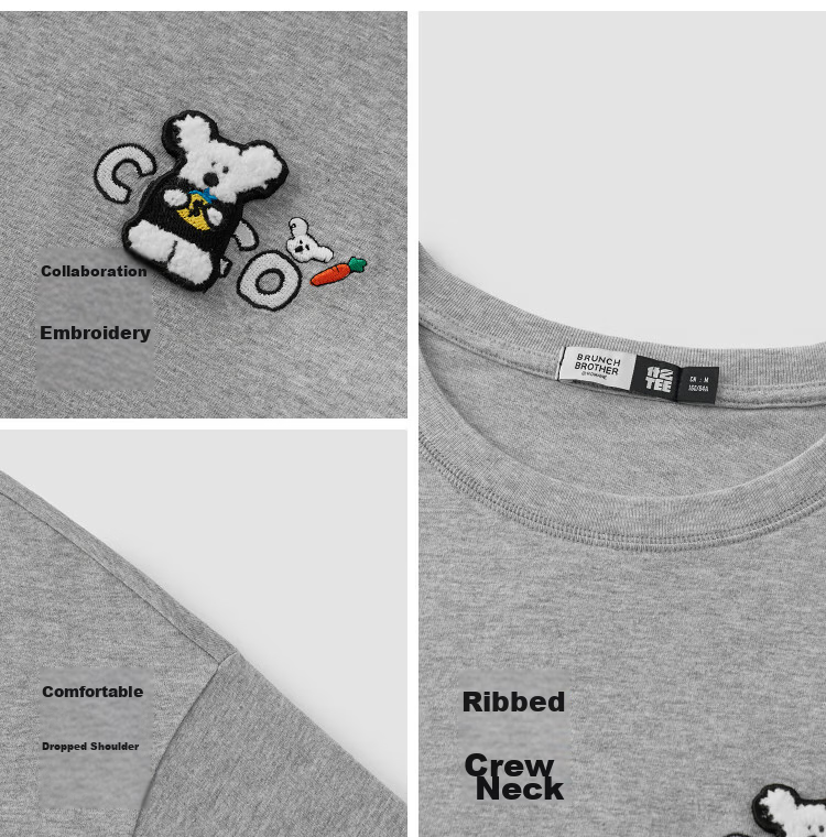 Semir BB Collaboration 100% Cotton Women's Short Sleeve T-Shirt 2026 Summer Breathable Loose Fit Crew Neck Top 109326100021 20