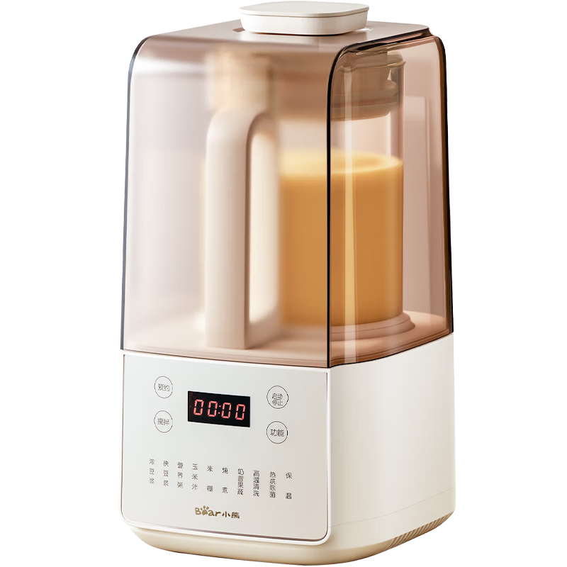 Bear Quiet Noise Reduction 1.5L Household Blender Fully Automatic Soy Milk Maker Juicer Food Processor Multi-Function Filter-Free 3-4 Person F01G1