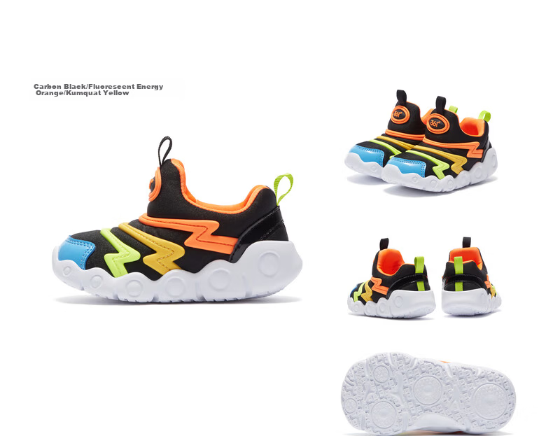 361° Children's Walking Shoes Spring And Autumn Soft Bouncy Caterpillar Shoes for Boys And Girls, Sports Baby Shoes, Blue Size 26 54