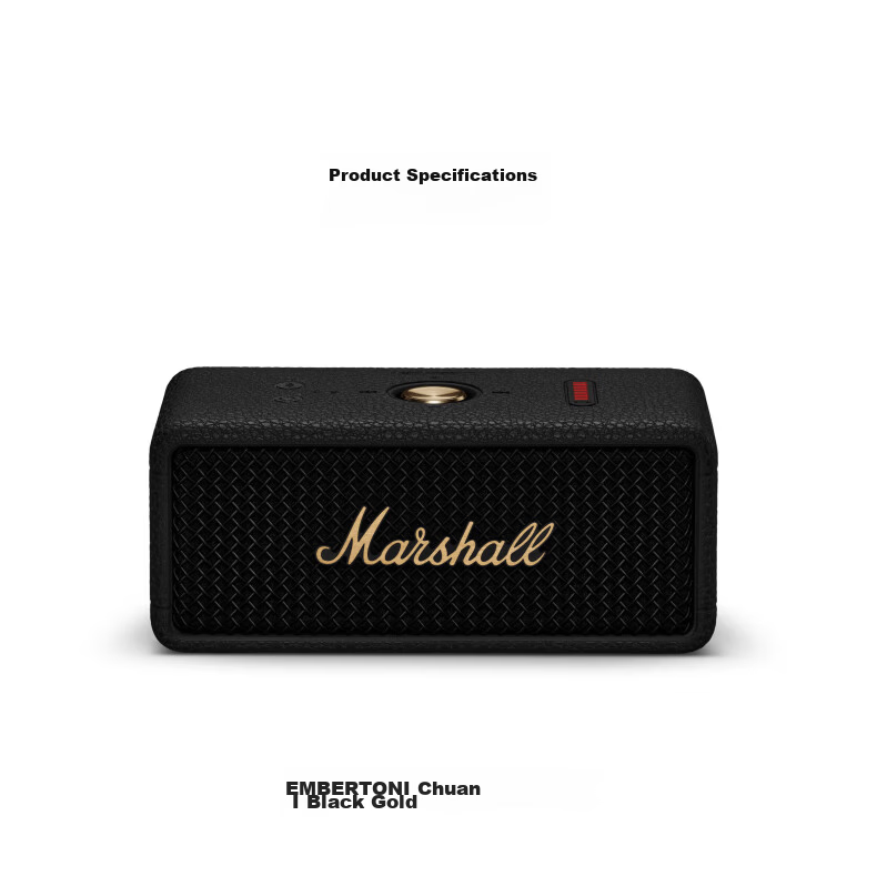 Marshall EMBERTON III Bluetooth Speaker, Portable 3rd Generation Wireless Home And Outdoor Waterproof, Long-Lasting Battery Life, Birthday Gift for Men, Oil Paint White Color 11