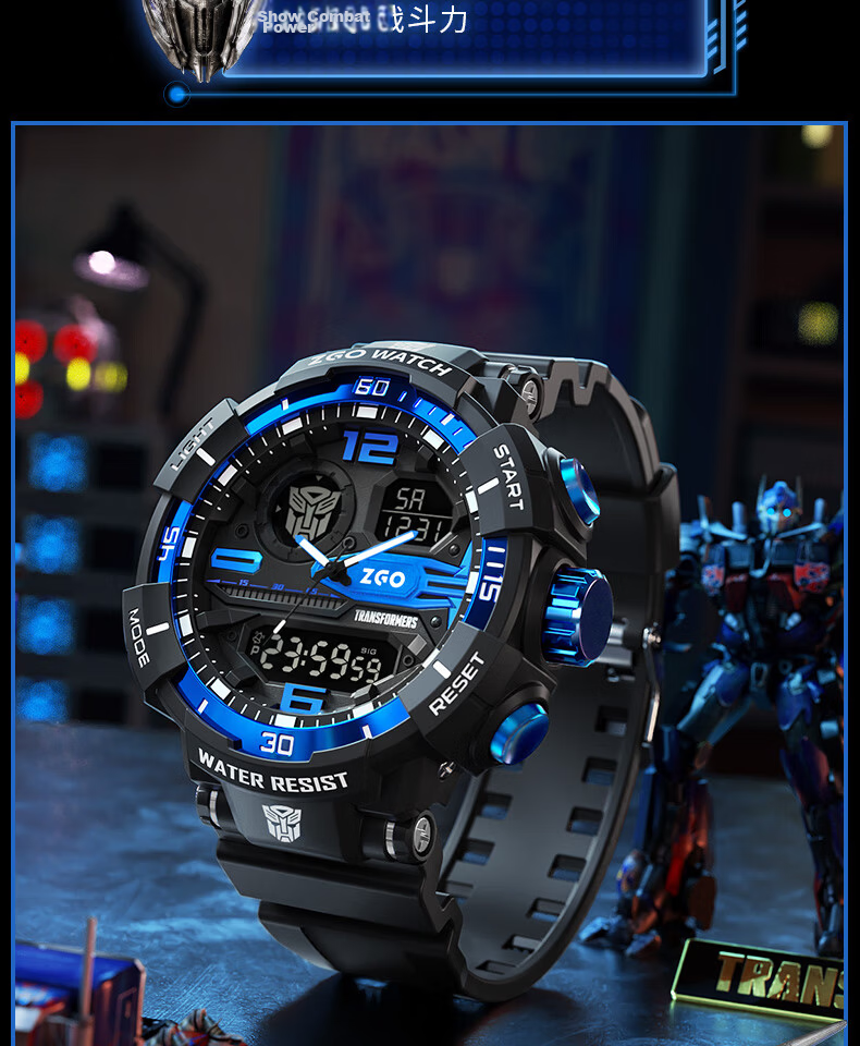 ZGO Men's Student Electronic Watch Multifunctional Sports Watch for Children High School and Middle School Students Back to School Gift 8981 22