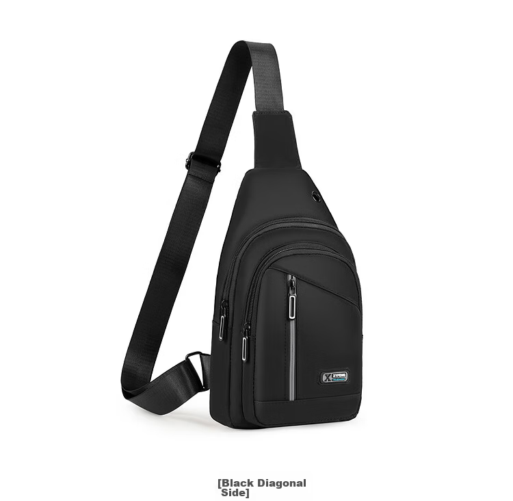Half-Cigarette Chest Bag Men Large Capacity Crossbody Bag Single Shoulder Bag Trendy Student Waist Bag Outdoor Sports Canvas Small Backpack Sports Bag 16