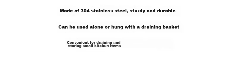 MUJI Stainless Steel Hanging Draining Rack Kitchen Sink Drainer 33x9.7x6.2cm 3